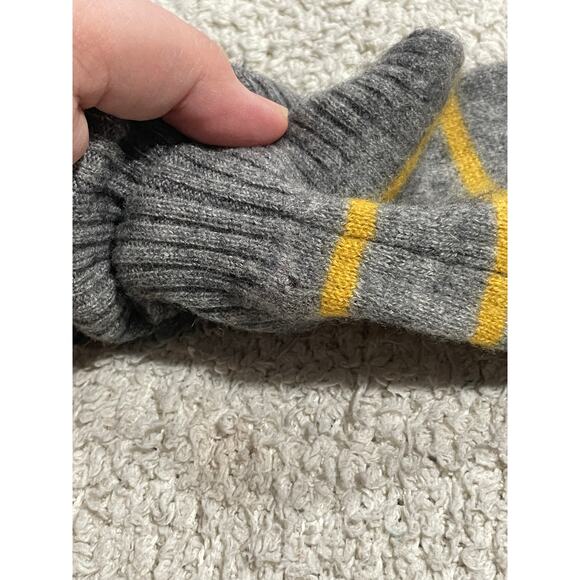 Fenn Wright Manson 100% 2-Ply Cashmere Sweater Womens Small Striped Gray Yellow* - Picture 13 of 14